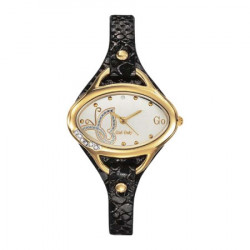 Ženski girl only zlatni ovalni modni ručni sat sa braon kožnim kaišem ( 698377 ) - Img 4