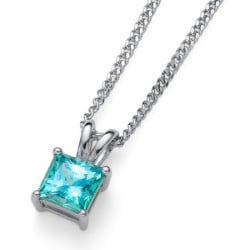 Ženski oliver weber catch 925ag blue zircon lančić sa swarovski kristalom ( 61142.min )