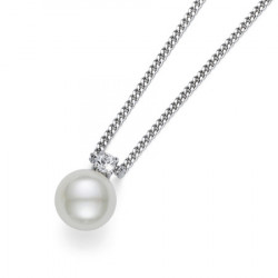 Ženski oliver weber just crystal lančić sa belim swarowski perla priveskom ( 11685r ) - Img 4