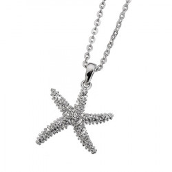 Ženski oliver weber starfish 2 small crystal lančić sa swarovski belim kristalnim priveskom ( 11137 ) - Img 1