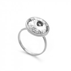Ženski victoria cruz basic crystal prsten sa swarovski belim kristalom ( a2405-07a ) - Img 1