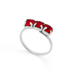 Ženski victoria cruz celine tree minis light siam prsten sa swarovski crvenim kristalom ( a3246-64a ) - Img 4