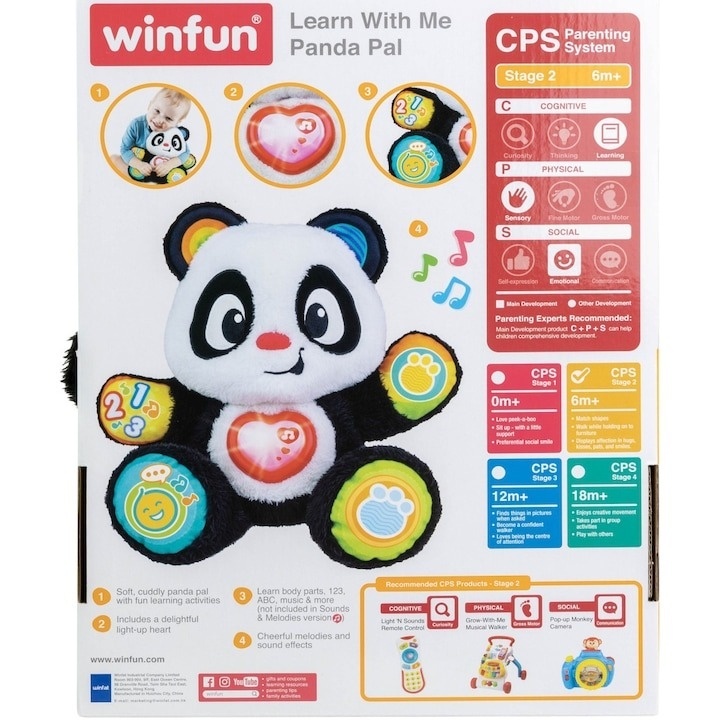 Jucarie interactiva Winfun - Invata impreuna cu ursuletul panda - 3 | YEO