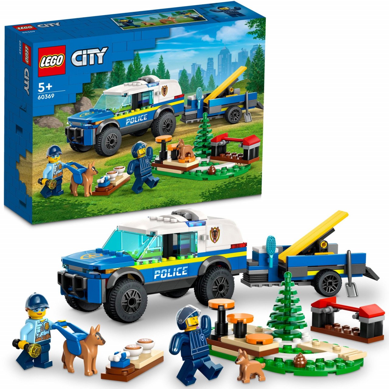 LEGO® City - Antrenament canin al politiei mobile 60369, 197 piese - 1 | YEO