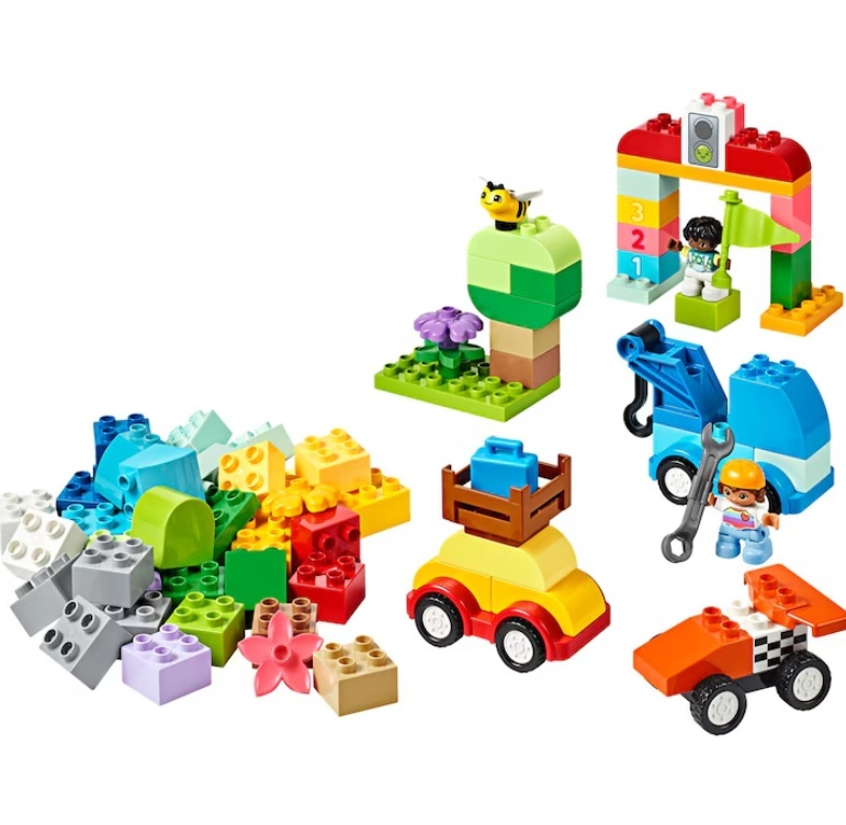 LEGO® DUPLO Classic - Cutie-caramida cu masinute si camioane 10439, 80 piese - 3 | YEO