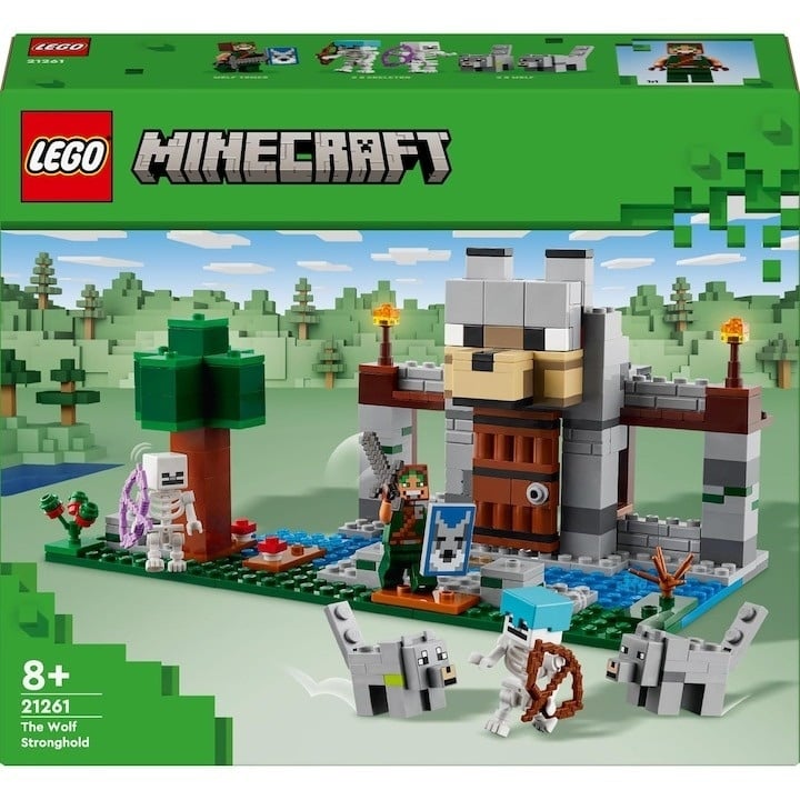 LEGO® Minecraft® - Fortareata lupilor 21261, 312 piese