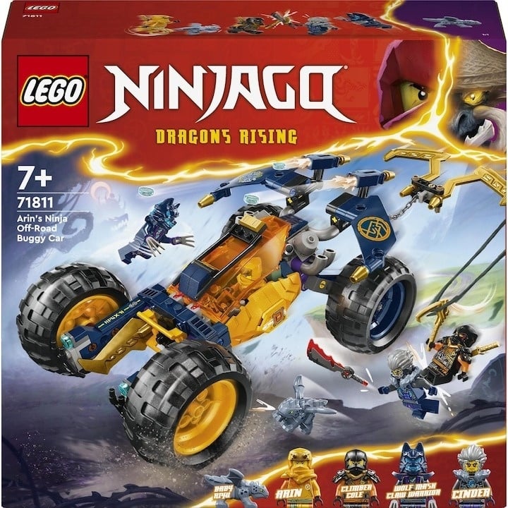 LEGO® NINJAGO® - Vehiculul de teren ninja al lui Arin 71811, 267 piese