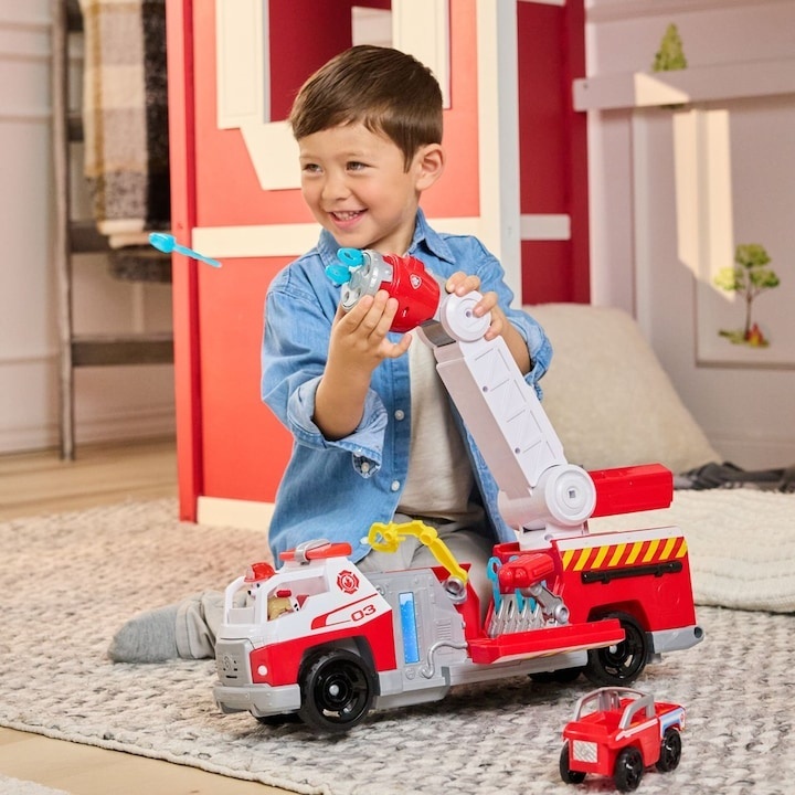 Masina de Pompieri Paw Patrol cu telecomandă, lumini și sunete, 3 ani, plastic - 3 | YEO