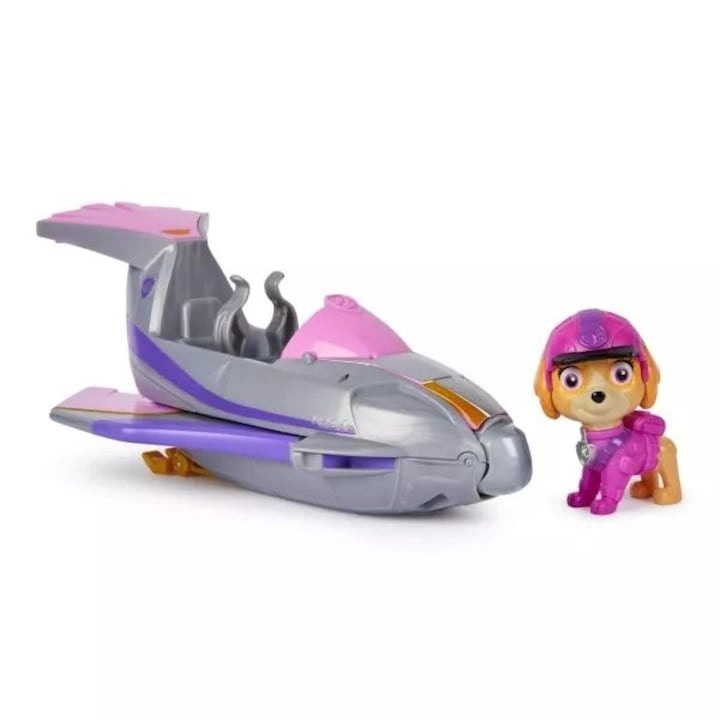 Masinuta cu figurina Paw Patrol - Masina avion a lui Skye - 1 | YEO