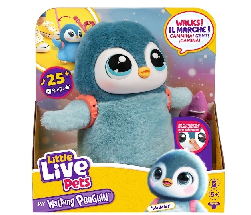 Pachet - Jucarie interactiva Little Live Pets - My Pet, Pinguinul Waddles + Jucarie interactiva Little Live Pets - My Pet, Elefantul Toots - 2 | YEO