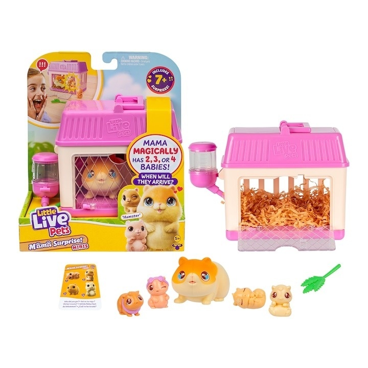 Set de joaca interactiv Little Live Pets - Mama Surprise Hamsters, seria 2 - 3 | YEO
