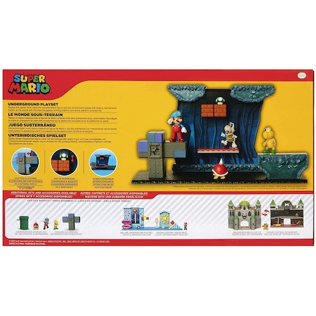 Set de joaca Nintendo Super Mario - Underground, cu figurina, 6 cm - 3 | YEO