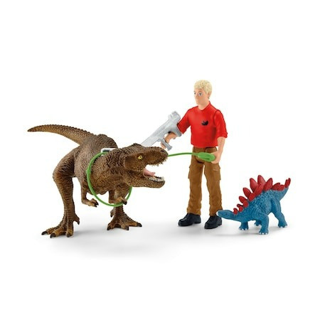 Set figurine Schleich, Atacul Tyrannosaurus Rex