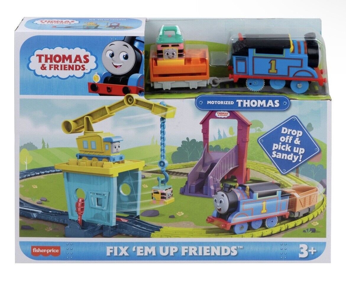 Set tren motorizat Thomas & Friends Fix \'em Up Friends, 3 ani - 1 | YEO