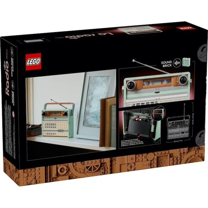 LEGO® Icons Creator - Radio Portabil Retro, 906 piese, 230x320x70mm - 1 | YEO