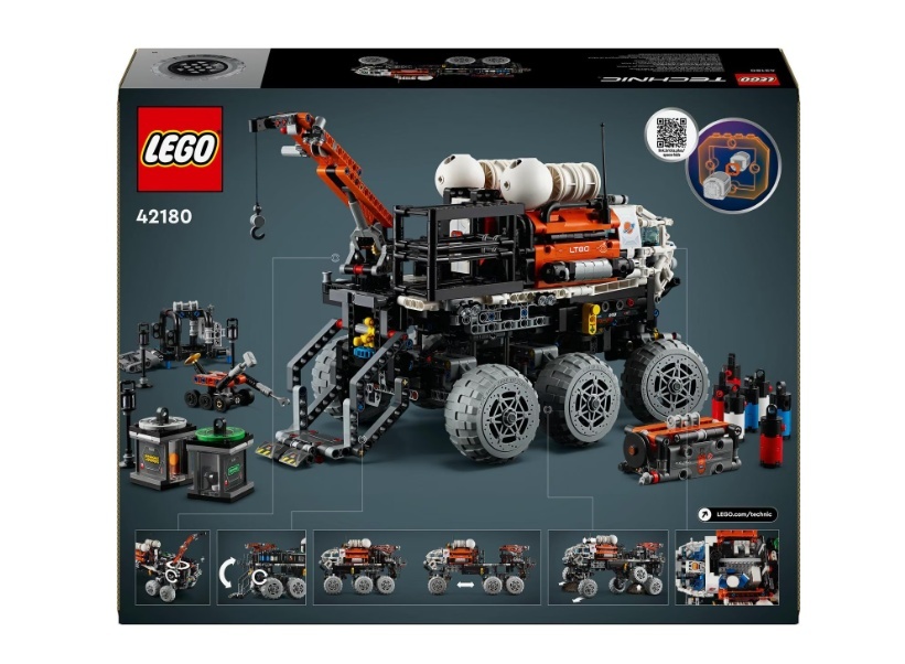 LEGO® Technic - Rover de explorare martiana cu echipaj uman 42180, 1599 piese - 2 | YEO