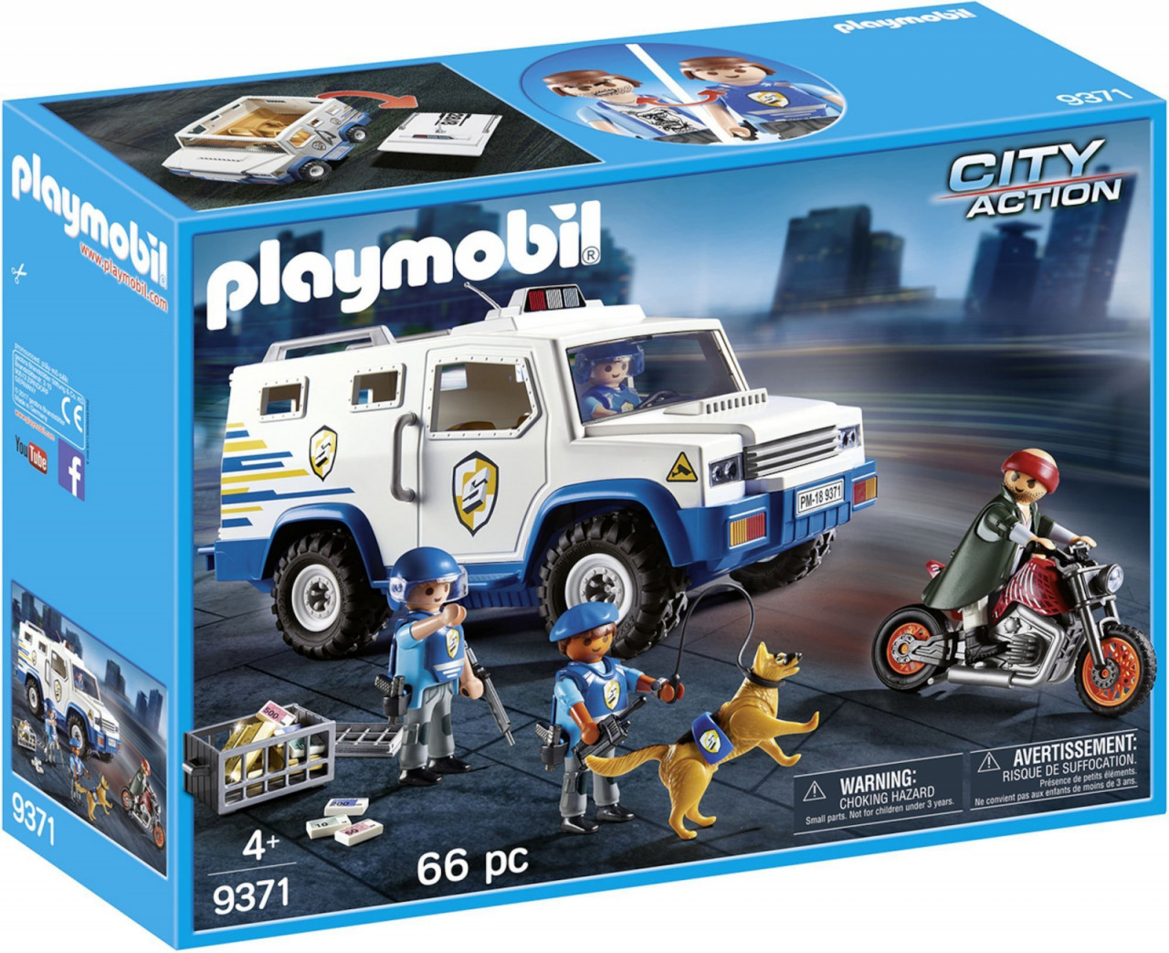 Playmobil City Action, Masina de politie blindata - 1 | YEO