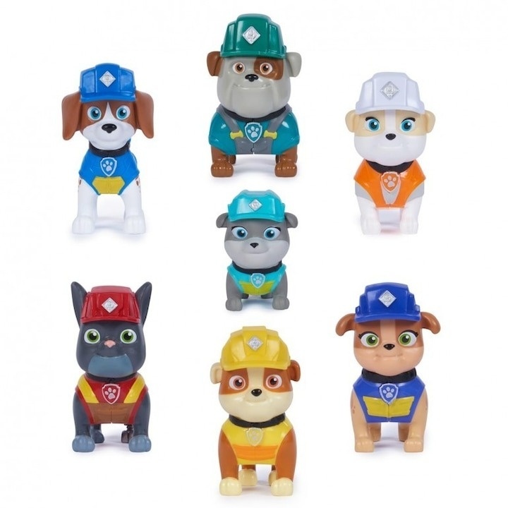 Set figurine Paw Patrol - Construction Family, Rubble si echipa - 1 | YEO