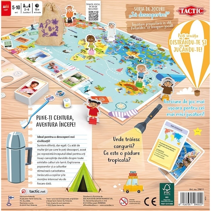 Joc educativ Tactic - Copii din intreaga lume - 1 | YEO