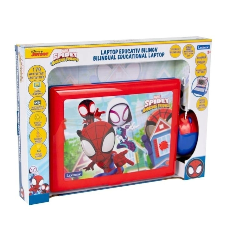 Laptop educational Lexibook, Spidey, 170 de activitati, versiunea 2024 - 1 | YEO