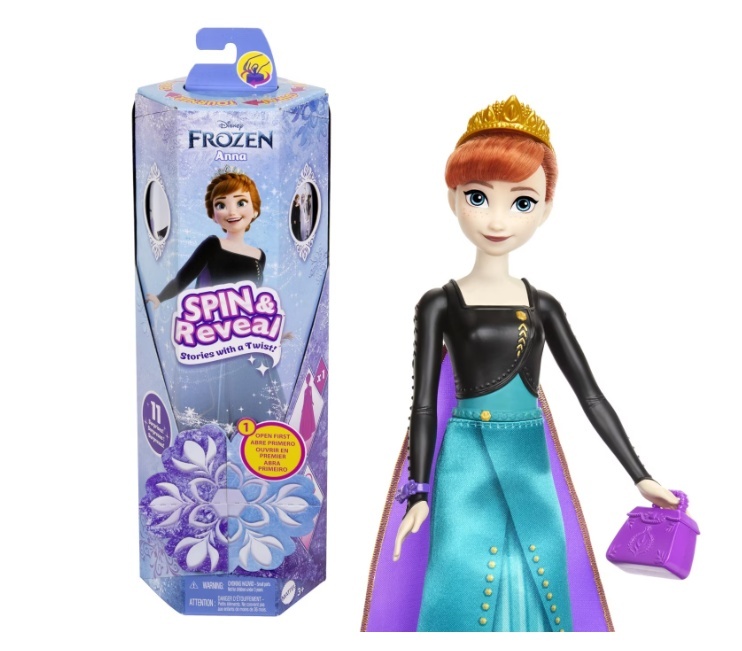 Papusa Disney Frozen Spin and Reveal - Anna - 4 | YEO