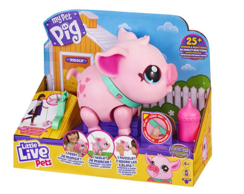 Purcelus interactiv Little Live Pets - My Pet Pig