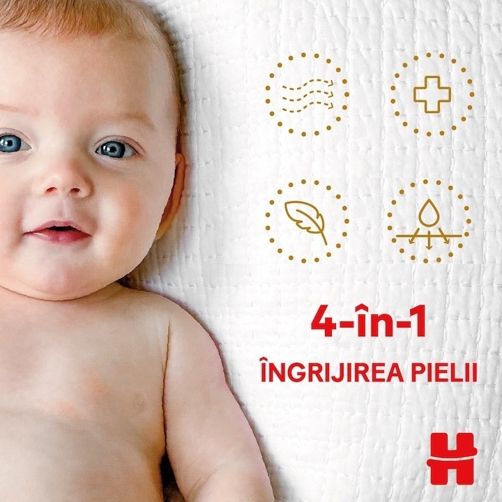 Scutece Huggies Extra Care 2, Mega, 3-6 kg, 82 buc - 3 | YEO