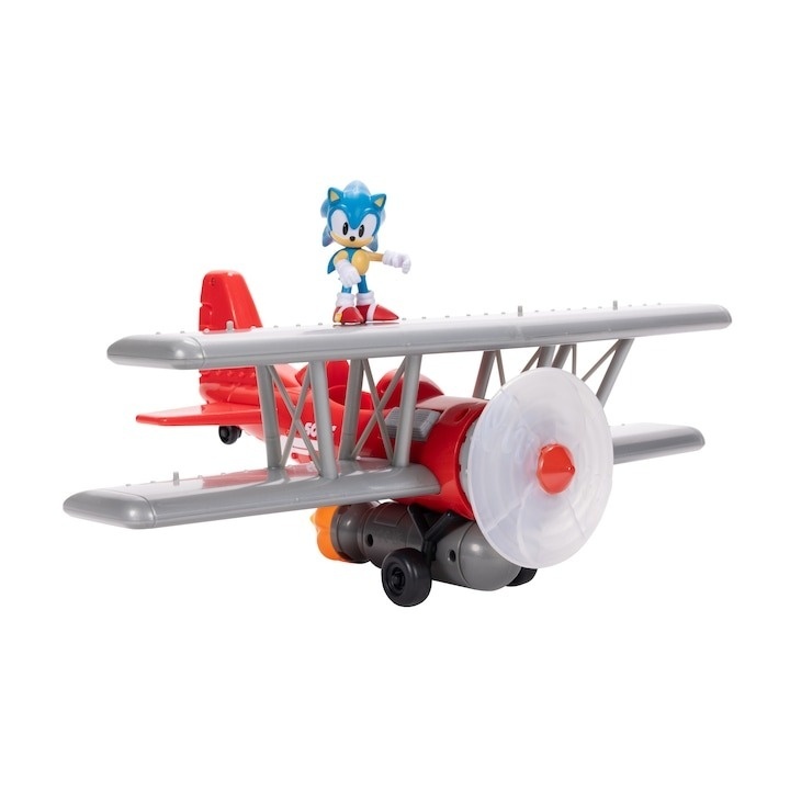 Set de joaca Sonic - Tornado Airplane, cu figurina, 6 cm - 1 | YEO
