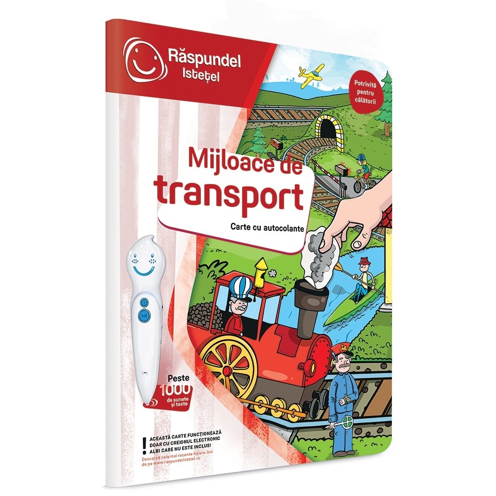 Carte Raspundel Istetel - Mijloace de transport, cu autocolante - 1 | YEO