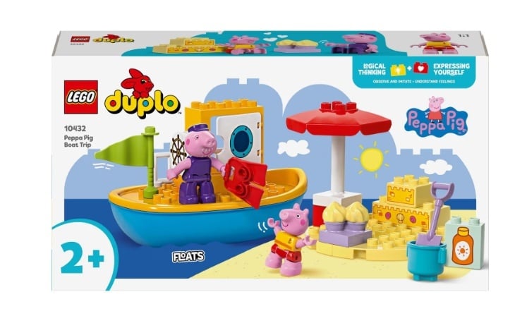 LEGO® DUPLO® - Excursia cu barca a Purcelusei Peppa 10432, 23 piese