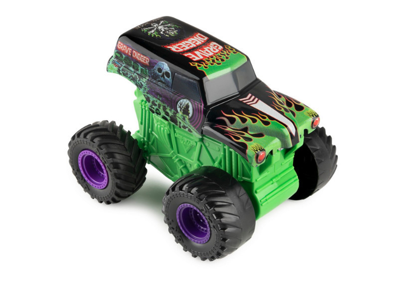 Masinuta Monster Jam Click Flip - Grave Digger, 1:43