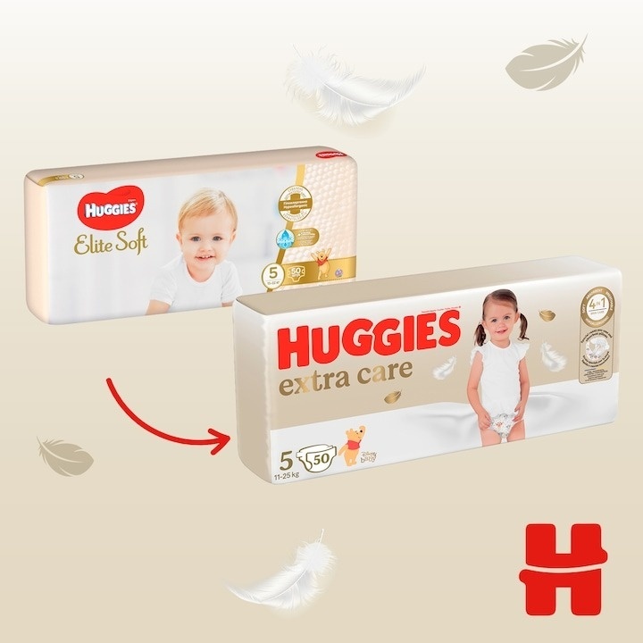 Scutece Huggies Extra Care 5, 11-25 kg, 50 buc - 1 | YEO