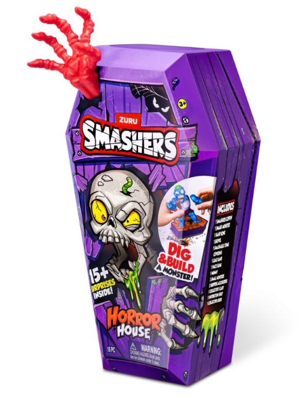 Set figurine si accesorii, Smashers, Horror House Medium, Rosu - 2 | YEO
