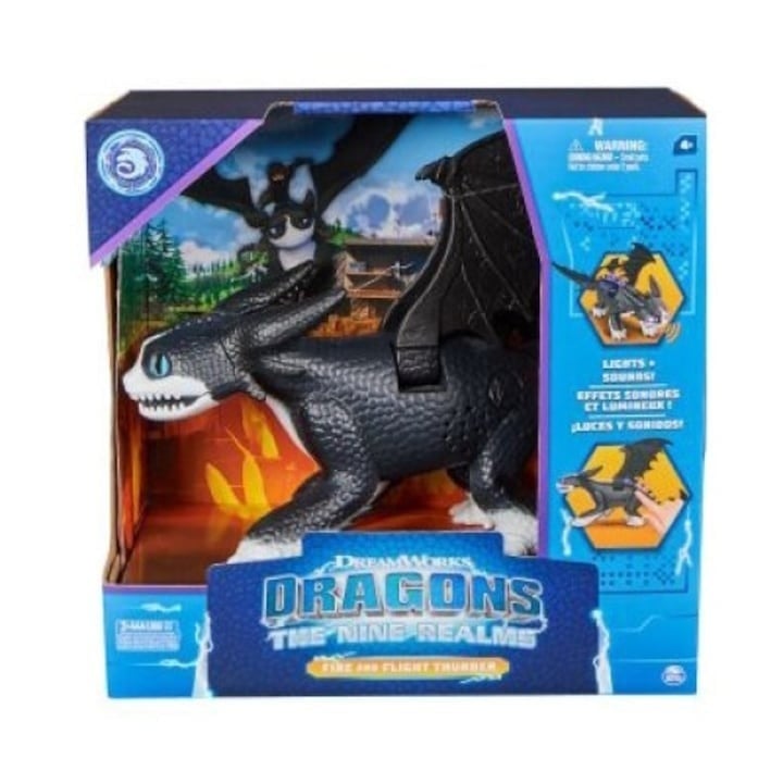 Figurina Dragon The Nine Realms - Fire and Flight Thunder - efecte lumini si sunete - 2 | YEO