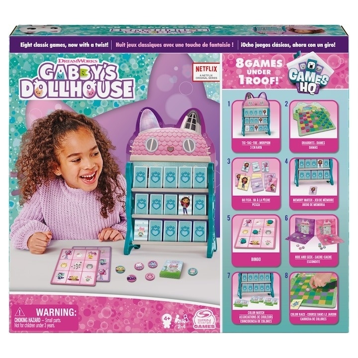 Joc Gabby\'s Dollhouse - Games HQ, 8 in 1