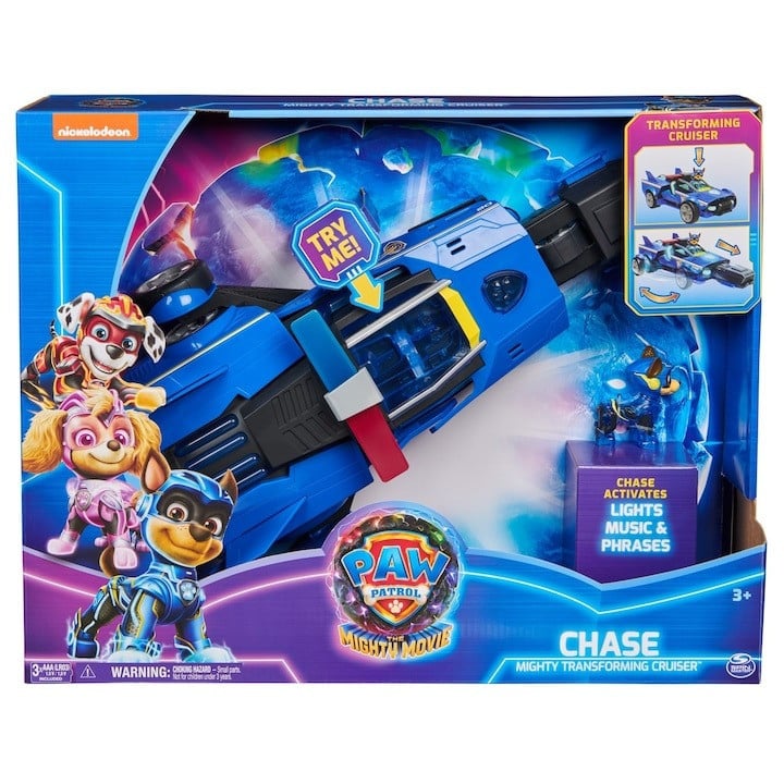 Masinuta Paw Patrol The Mighty Movie - Chase Mighty Transforming Cruiser - 3 | YEO