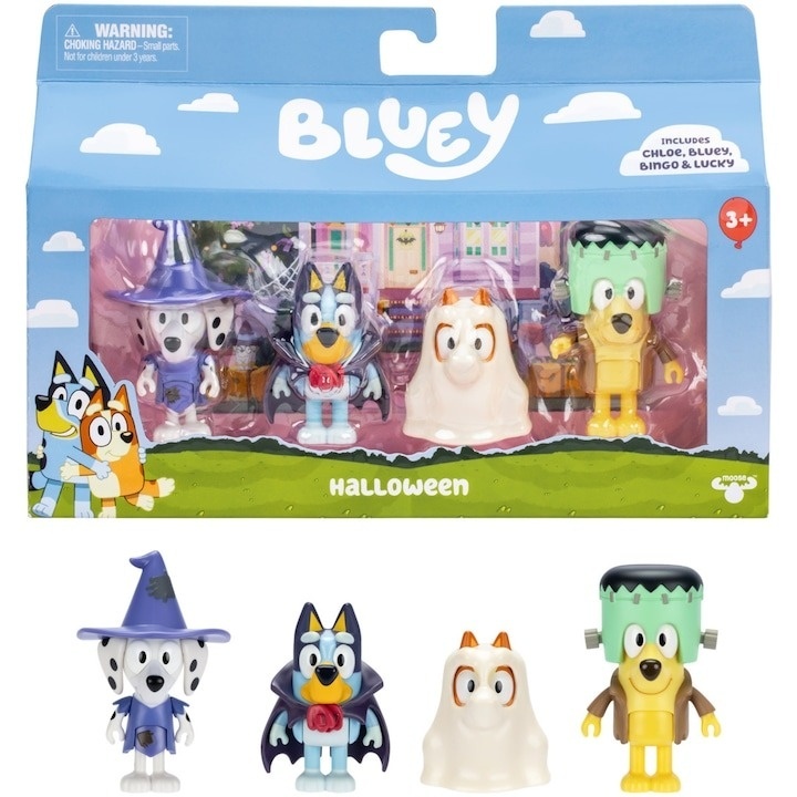Set 4 figurine Bluey - Halloween - 4 | YEO