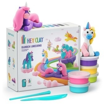 Set Hey Clay - 6 figurine unicorni - 2 | YEO