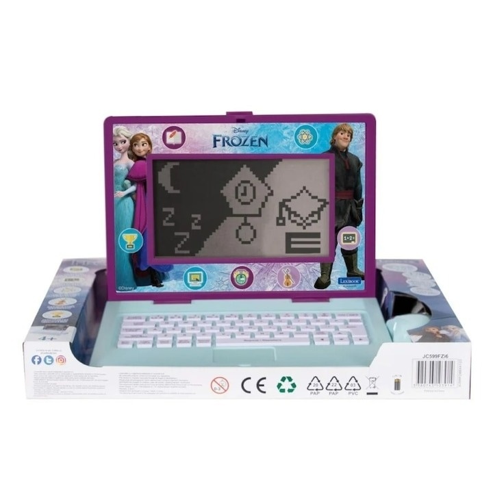 Laptop educational Lexibook, Disney Frozen, 170 de activitati, versiunea 2024 - 3 | YEO