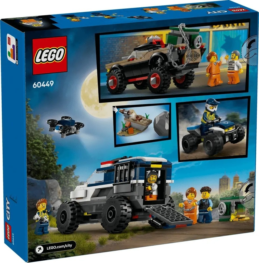 LEGO® City - Urmarire cu masini de politie off-road 60449, 467 piese - 1 | YEO