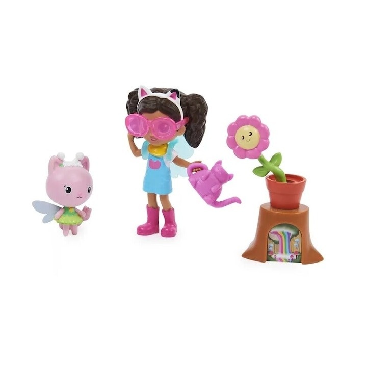 Set 3 figurine interactive Spin Master, Gabby\'s Dollhouse Flower-rific Garden cu accesorii, 7 cm - 3 | YEO