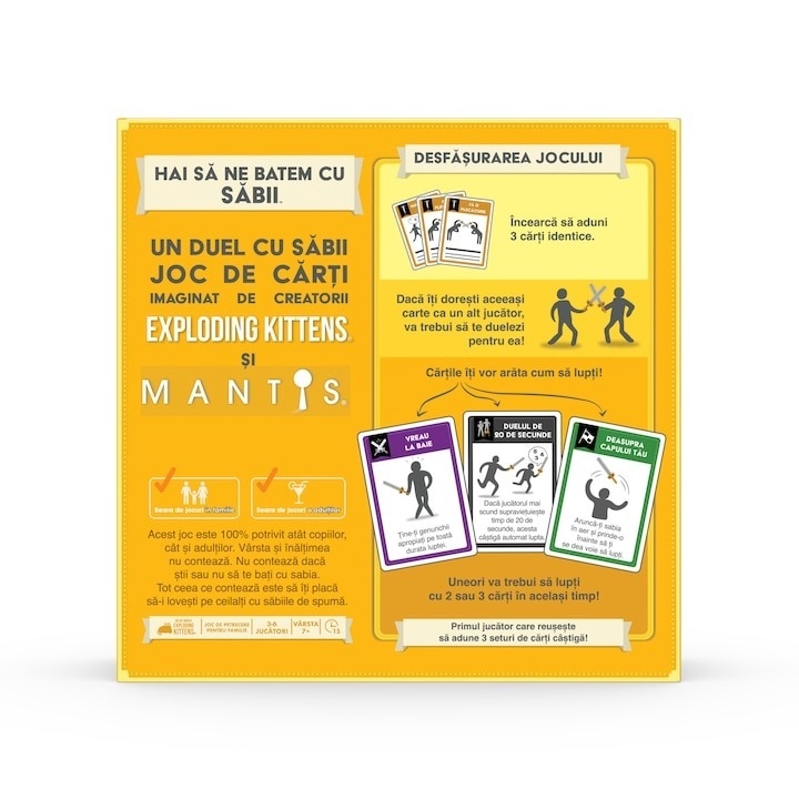 Joc Exploding Kittens, Hai sa ne batem cu sabii - 2 | YEO