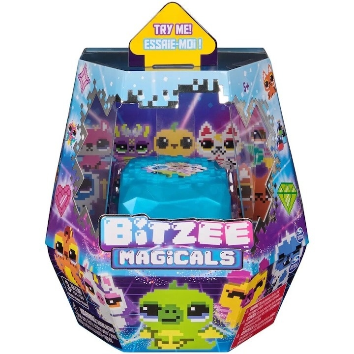 Jucarie interactiva Bitzee Magicals - Animalut digital, cutie albastra