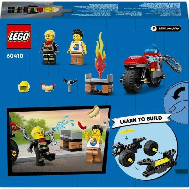 LEGO® City - Motocicleta de pompieri 60410, 57 piese - 1 | YEO