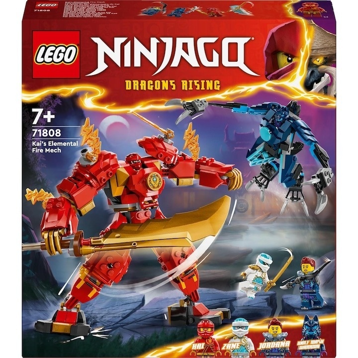 LEGO® Ninjago® - Robotul stihie de foc al lui Kai 71808, 322 piese