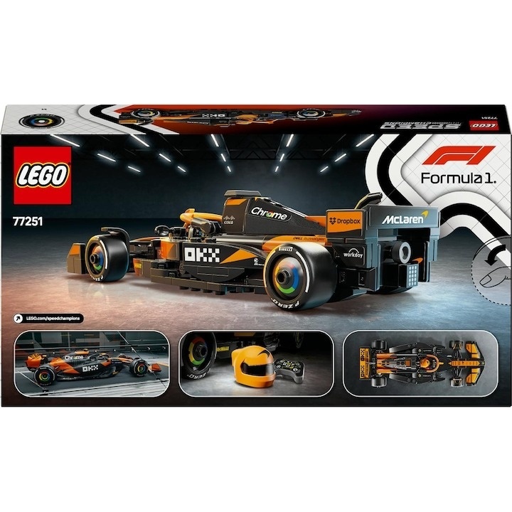 LEGO® Speed Champions - Masina de curse McLaren F1® Team MCL38 77251, 269 piese - 2 | YEO