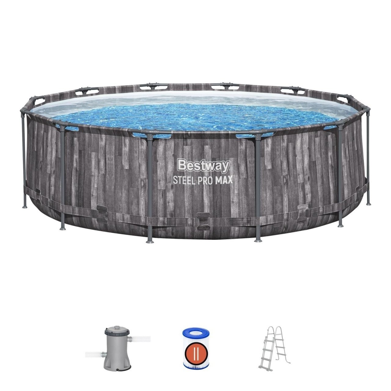 Bestway Piscina Steel Pro Max, 3.66x1 m, Gri