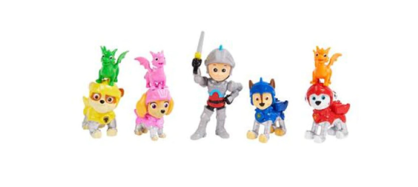 Set 8 Figurine Paw Patrol Rescue Knights Figure Gift Pack, 10cm - 1 | YEO