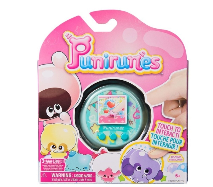 Jucarie Digitala Interactiva, Punirunes, Squishy Bff, Ecran Led Interactiv Color, 55 De Animale De Deblocat, Albastru