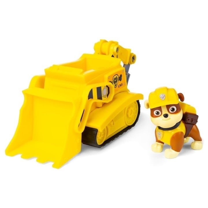 Masinuta cu figurina Paw Patrol - Buldozer cu figurina Rubble - 1 | YEO